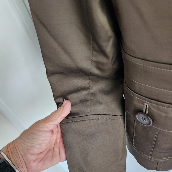 Seventy MILITARY Cargo Inspired Ladies Brown Jacket Sz Small - Picture 4 of 8